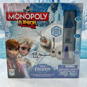 Disney Frozen Monopoly Junior Board Game Hasbro 2014 - NEW Factory Sealed